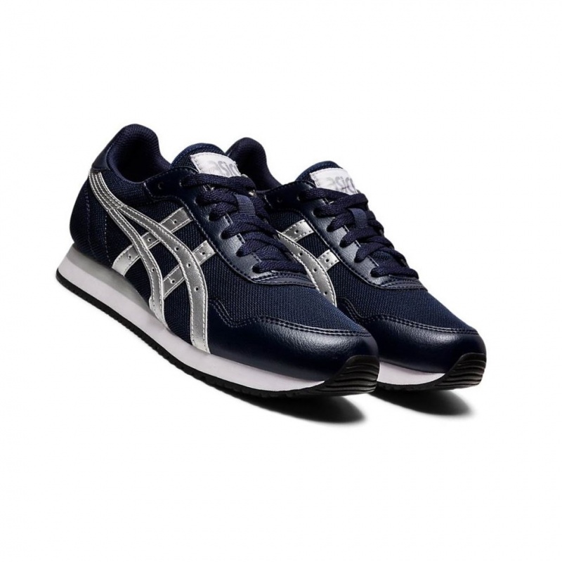 Basket Asics TIGER RUNNER Femme Bleu Foncé | FSJU68297