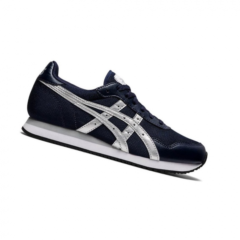 Basket Asics TIGER RUNNER Femme Bleu Foncé | FSJU68297