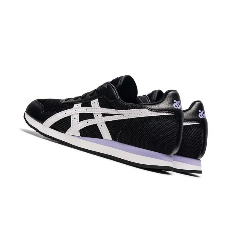 Basket Asics TIGER RUNNER Femme Noir Blanche | TSRO37268