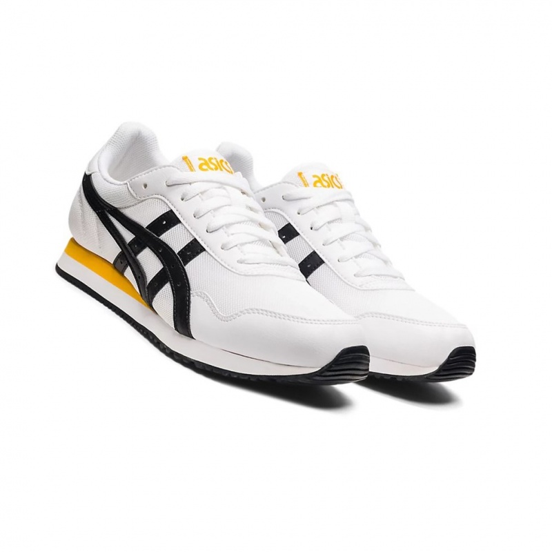 Basket Asics TIGER RUNNER Homme Blanche Noir | MWIX97283