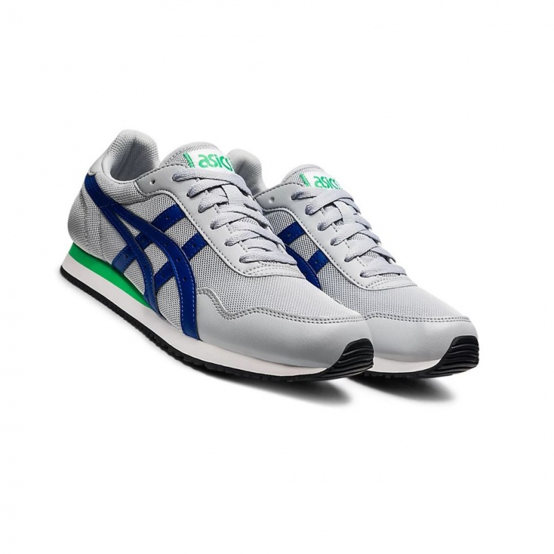 Basket Asics TIGER RUNNER Homme Grise Bleu | SDCM07816