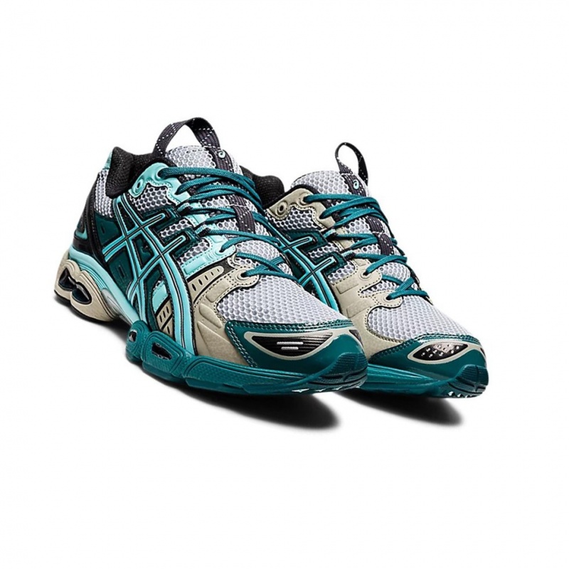 Basket Asics UB3-S GEL-NIMBUS 9 Femme Grise Bleu | RBEJ41209