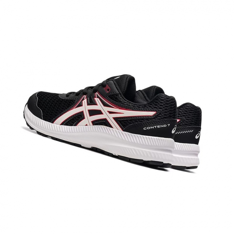 Chaussure Running Asics CONTEND 7 GS Enfant Noir Rouge | DHVE73568