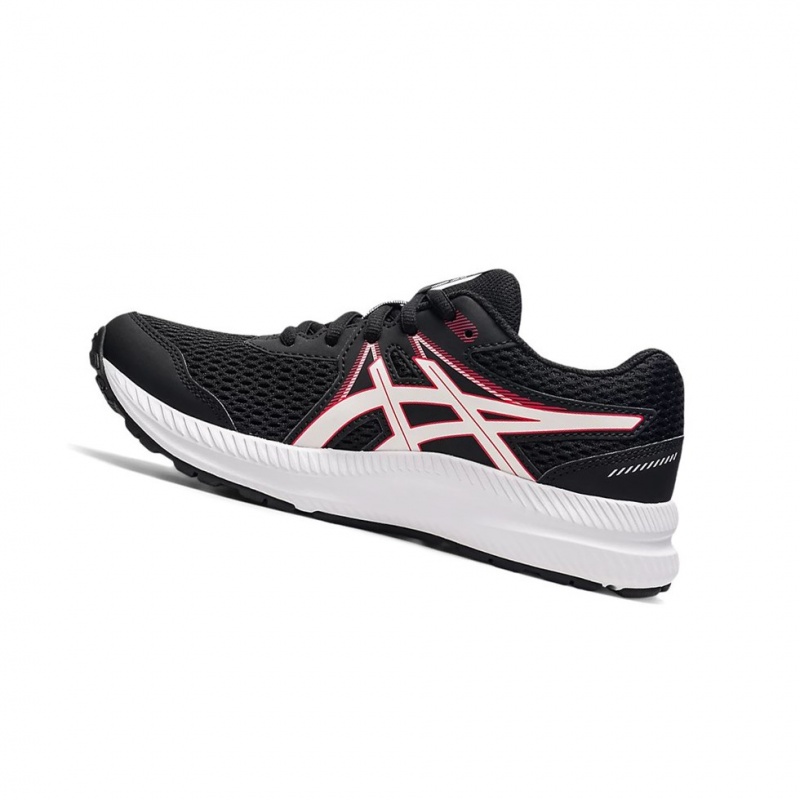 Chaussure Running Asics CONTEND 7 GS Enfant Noir Rouge | DHVE73568