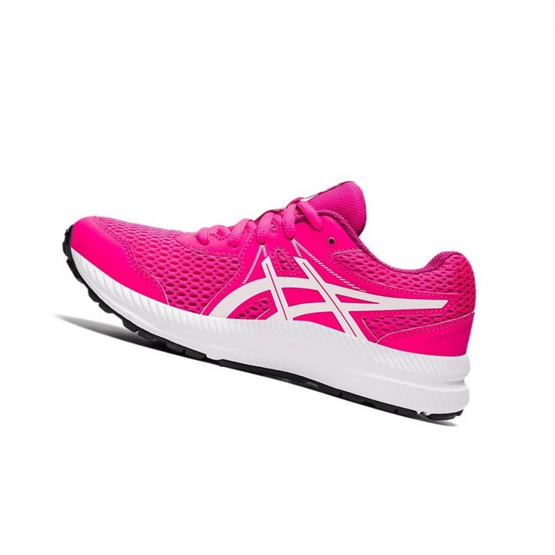 Chaussure Running Asics CONTEND 7 GS Enfant Rose Blanche | YGQO10269