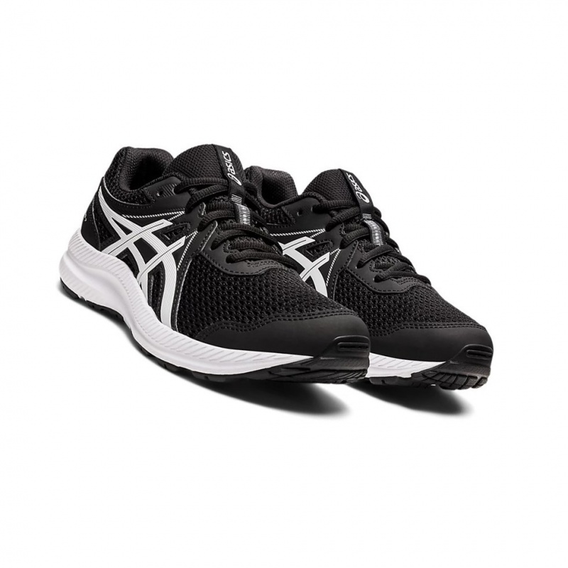 Chaussure Running Asics CONTEND 7 GS Enfant Noir Blanche | RGEO96720