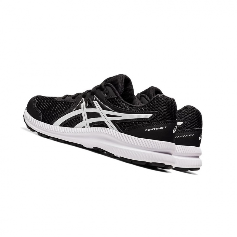 Chaussure Running Asics CONTEND 7 GS Enfant Noir Blanche | RGEO96720