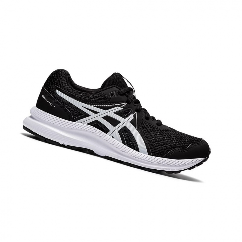 Chaussure Running Asics CONTEND 7 GS Enfant Noir Blanche | RGEO96720