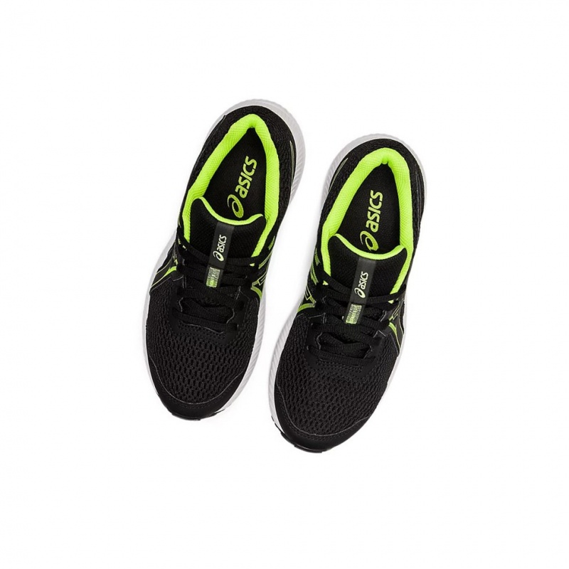 Chaussure Running Asics CONTEND 7 GS Enfant Noir Vert | GHQI30857