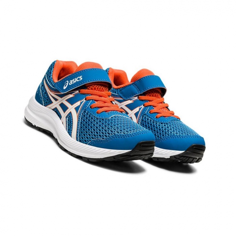 Chaussure Running Asics CONTEND 7 PS Enfant Bleu | DQBJ42569