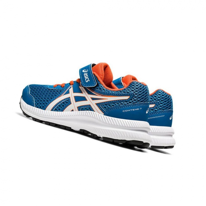 Chaussure Running Asics CONTEND 7 PS Enfant Bleu | DQBJ42569