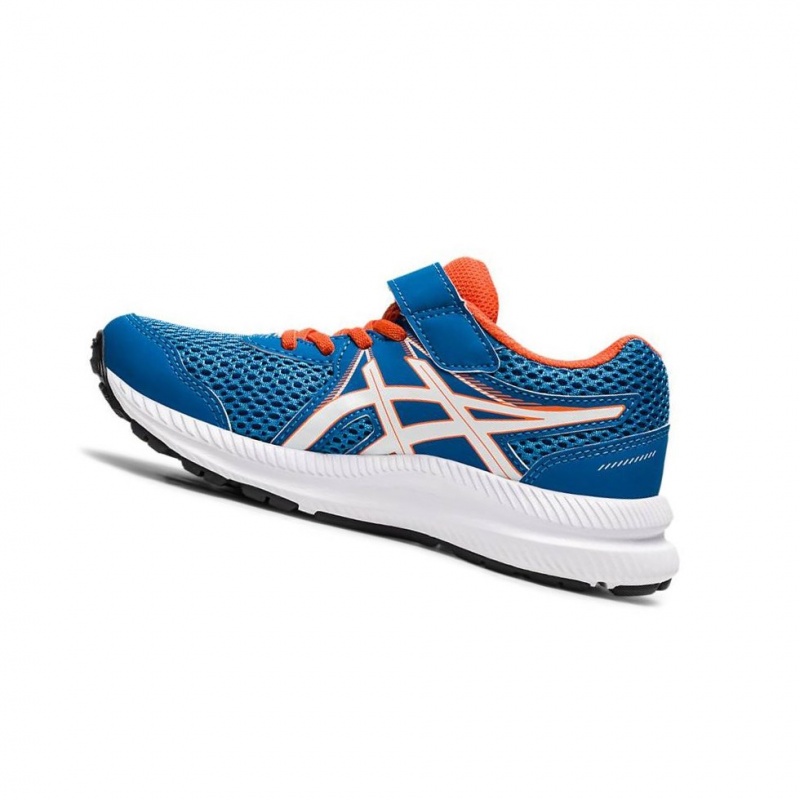 Chaussure Running Asics CONTEND 7 PS Enfant Bleu | DQBJ42569