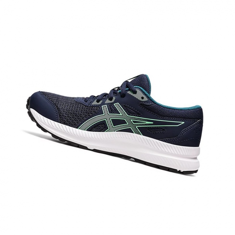 Chaussure Running Asics CONTEND 8 GS Enfant Midnight / New Leaf | VQDP21657