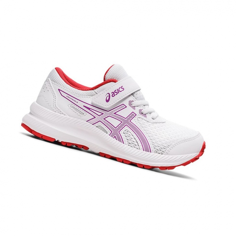 Chaussure Running Asics CONTEND 8 PS Enfant Blanche | EWTD10846