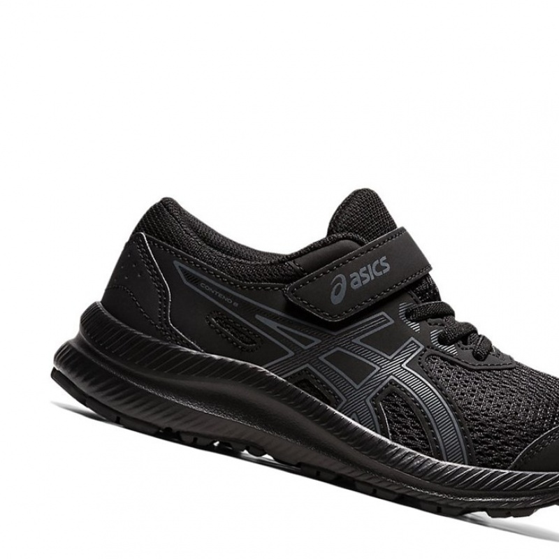 Chaussure Running Asics CONTEND 8 PS Enfant Noir Grise | ZXFK91540