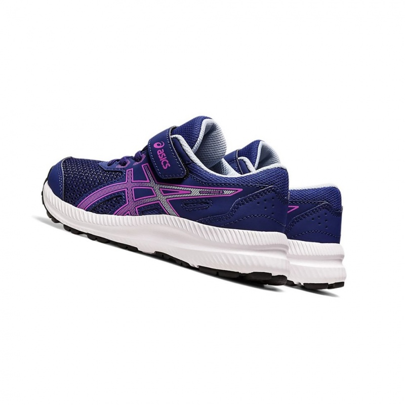 Chaussure Running Asics CONTEND 8 PS Enfant Bleu | EAPW25749