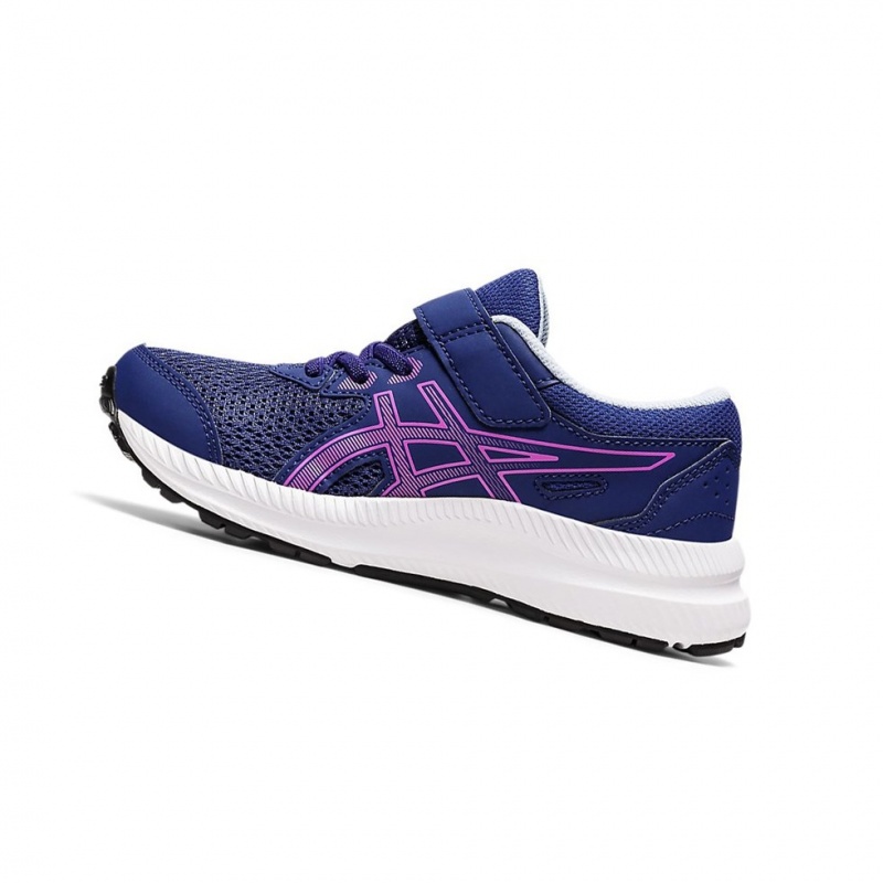 Chaussure Running Asics CONTEND 8 PS Enfant Bleu | EAPW25749