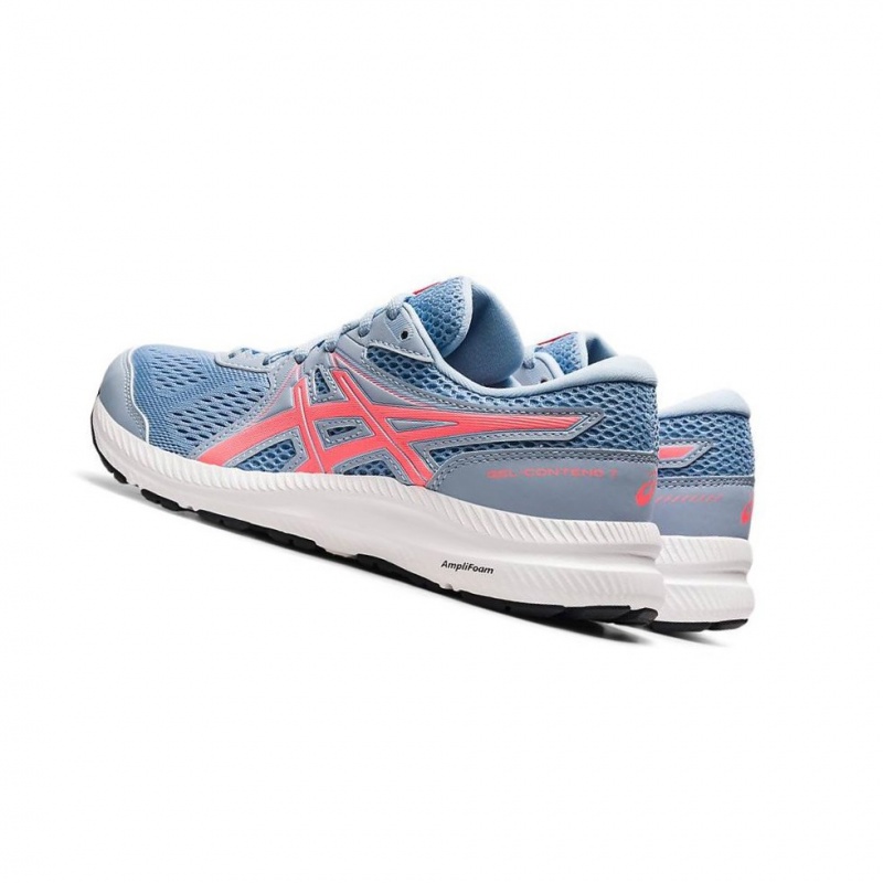 Chaussure Running Asics GEL-CONTEND 7 Femme Bleu Clair | HQCT63924