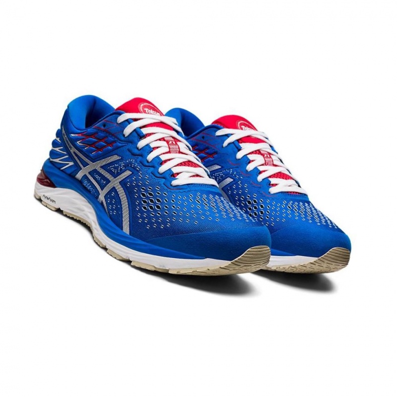 Chaussure Running Asics GEL-CUMULUS 21 Retro Tokyo Homme Bleu | GOYH90685