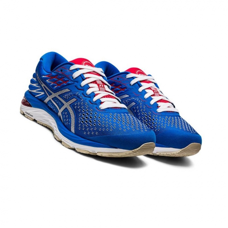 Chaussure Running Asics GEL-CUMULUS 21 Retro Tokyo Femme Bleu | ORMJ46819