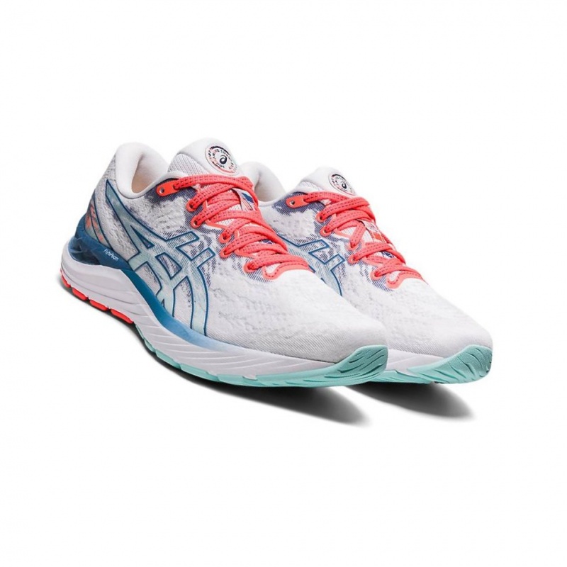 Chaussure Running Asics GEL-CUMULUS 23 Femme Blanche | PVDG27581