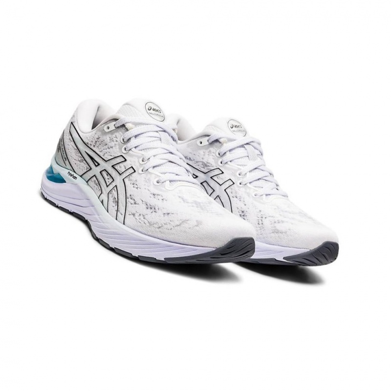 Chaussure Running Asics GEL-CUMULUS 23 Femme Blanche | ONUL09857