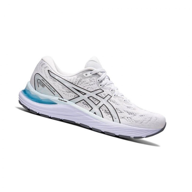 Chaussure Running Asics GEL-CUMULUS 23 Femme Blanche | ONUL09857