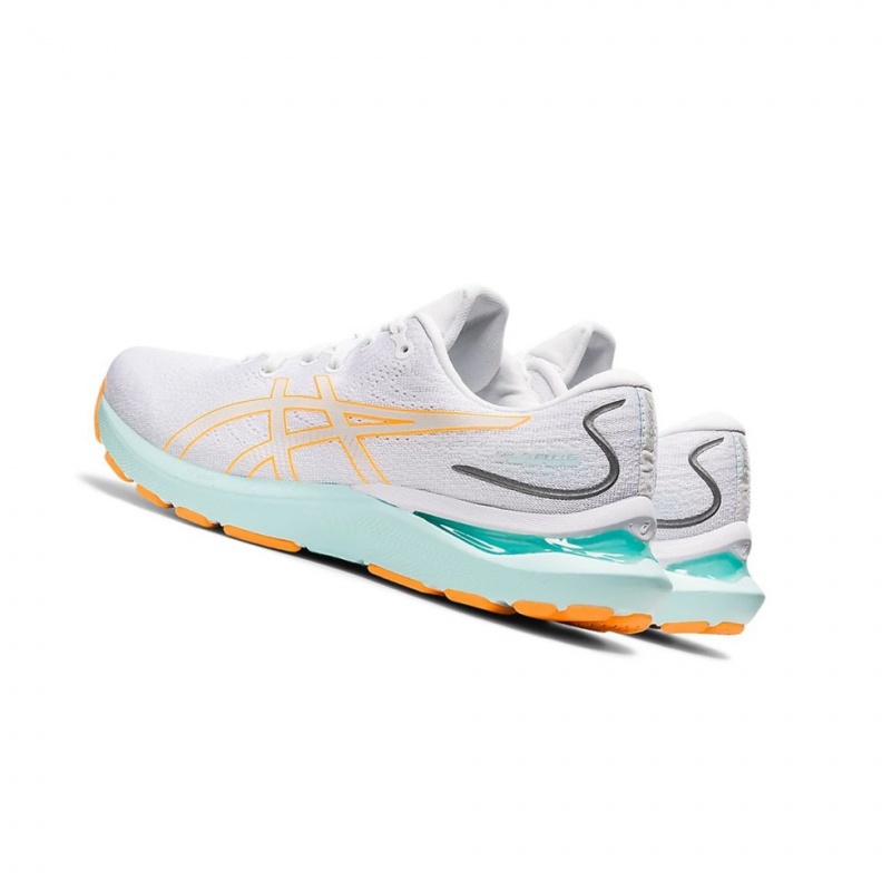 Chaussure Running Asics GEL-CUMULUS 24 Femme Blanche Orange | OKMI39014