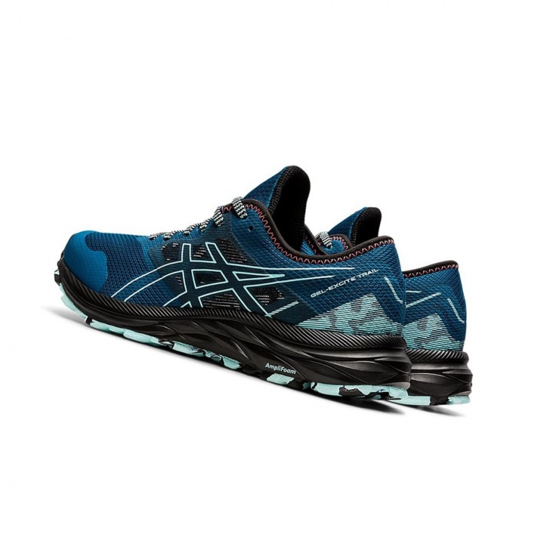 Chaussure Running Asics GEL-EXCITE TRAIL Femme Noir Bleu | RTNF17203