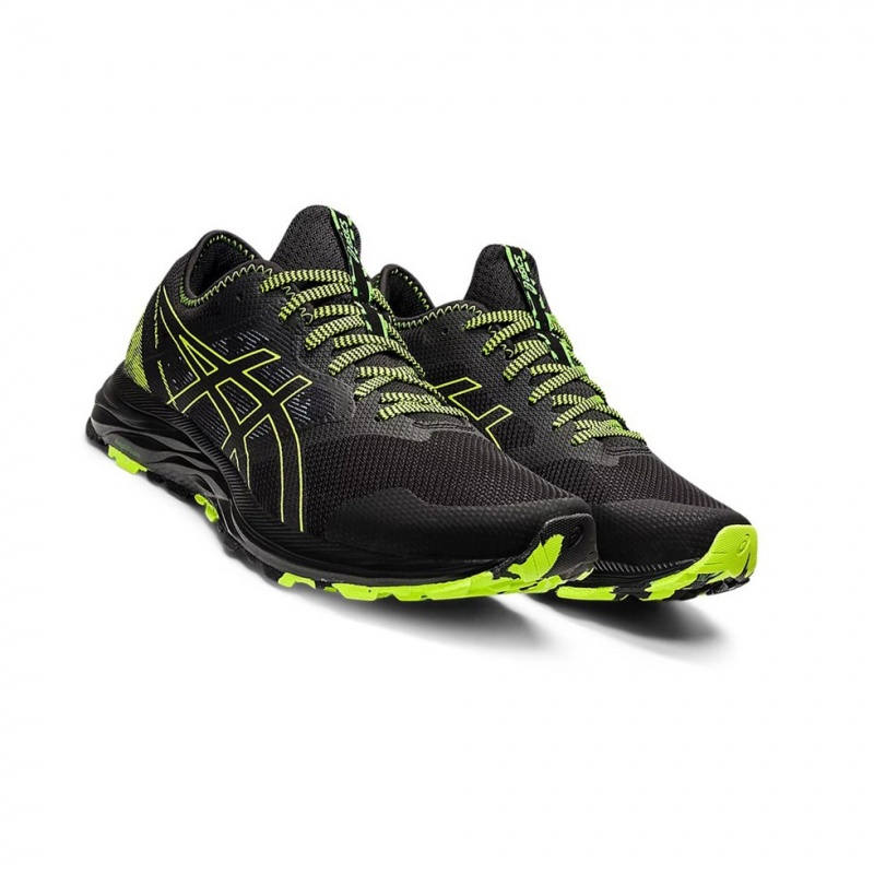 Chaussure Running Asics GEL-EXCITE TRAIL Homme Noir Vert | WXCM97380