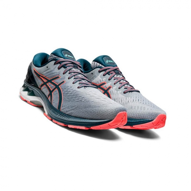 Chaussure Running Asics GEL-KAYANO 27 Extra Larges Homme Grise | HELM97324