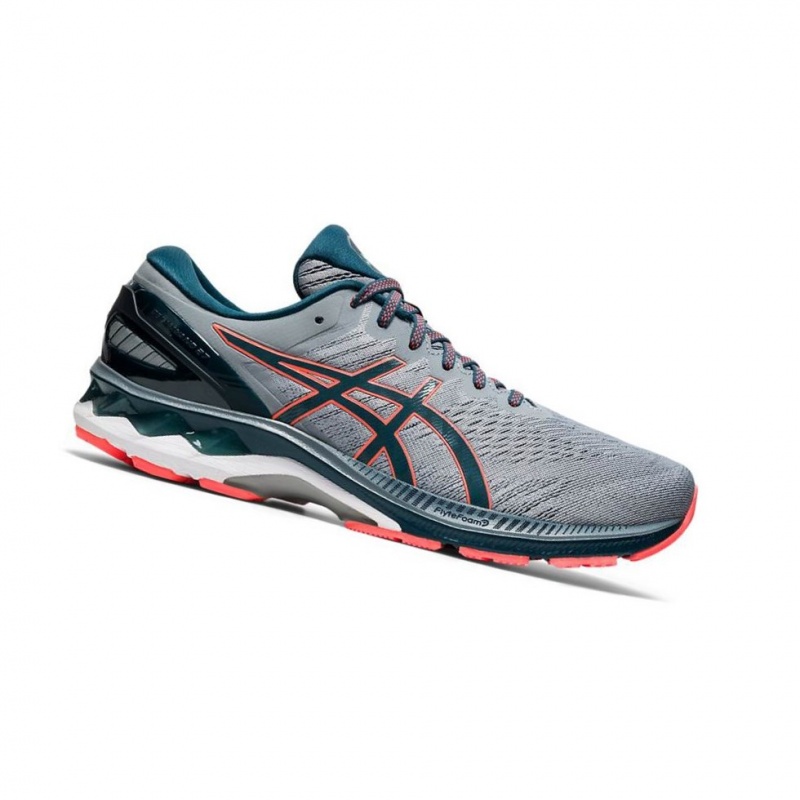 Chaussure Running Asics GEL-KAYANO 27 Extra Larges Homme Grise | HELM97324