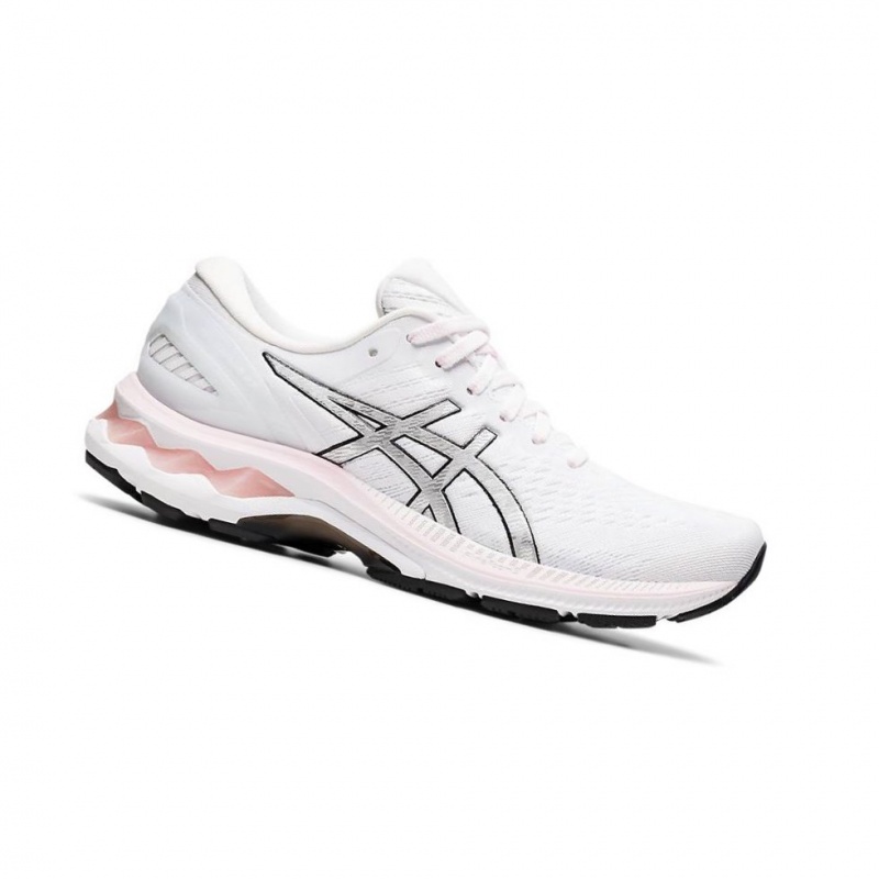 Chaussure Running Asics GEL-KAYANO 27 Femme Blanche | TGKV07832