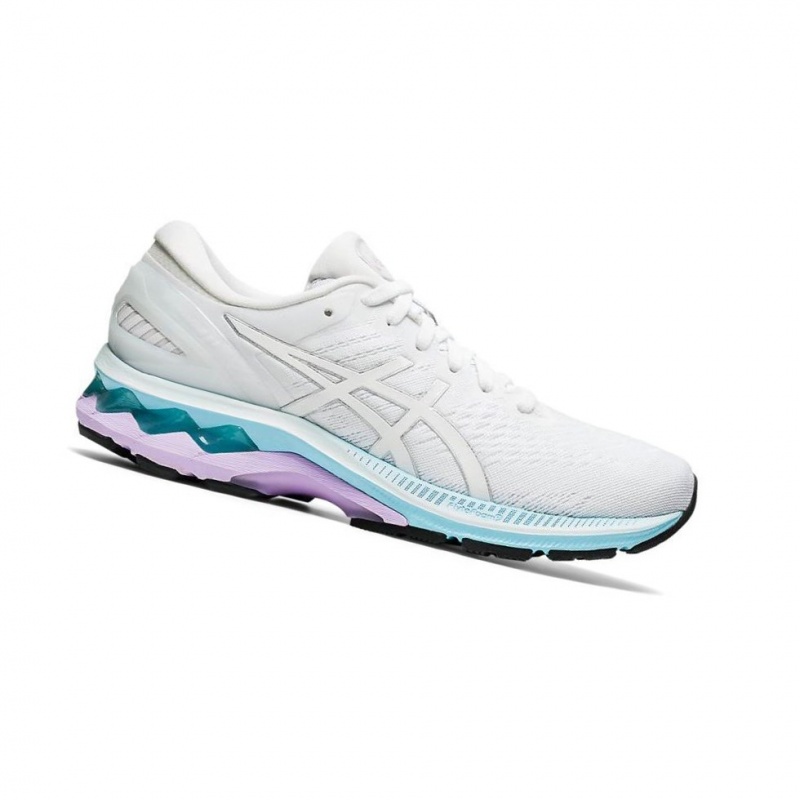 Chaussure Running Asics GEL-KAYANO 27 Femme Blanche | FTMK10432