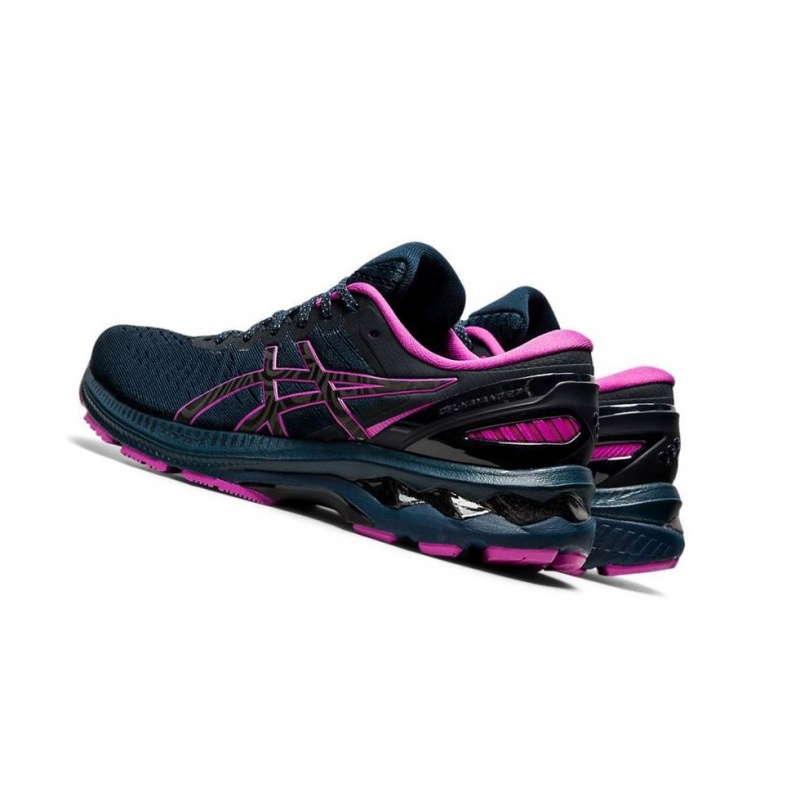 Chaussure Running Asics GEL-KAYANO 27 LITE-SHOW Femme Bleu Marine | ZKQS32185