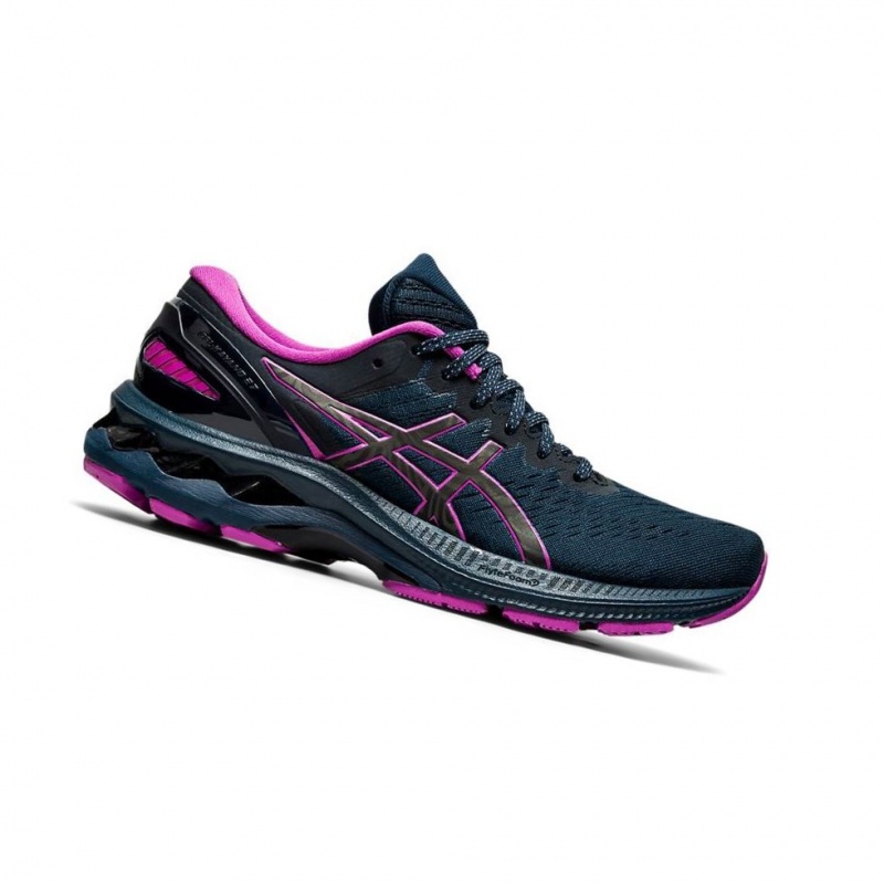 Chaussure Running Asics GEL-KAYANO 27 LITE-SHOW Femme Bleu Marine | ZKQS32185