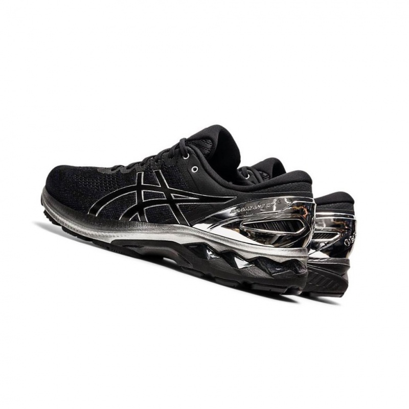 Chaussure Running Asics GEL-KAYANO 27 PLATINUM Homme Noir | RYXL49275