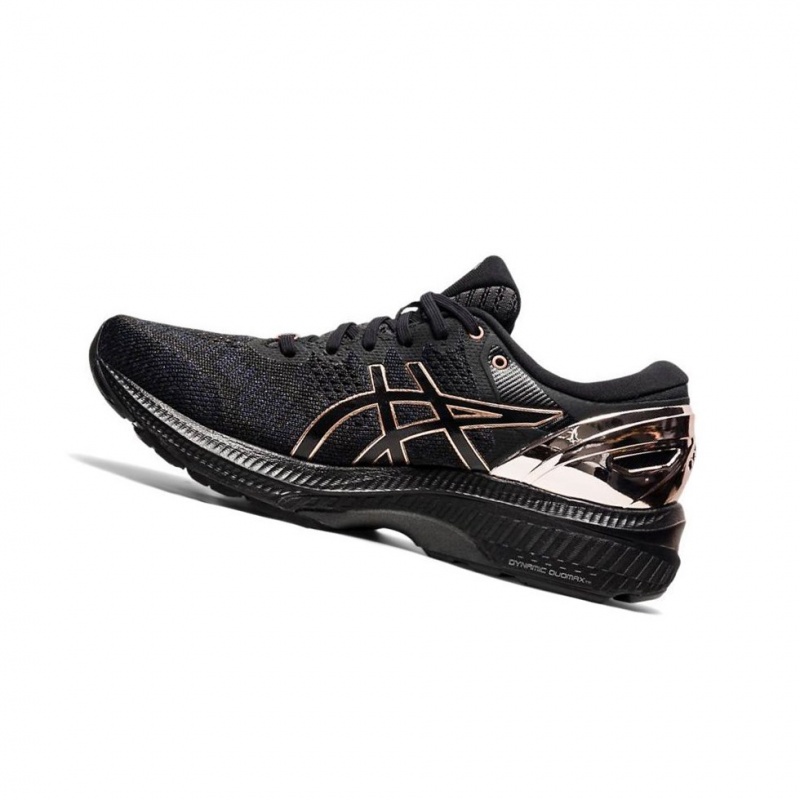 Chaussure Running Asics GEL-KAYANO 27 PLATINUM Femme Noir | KLWN38572