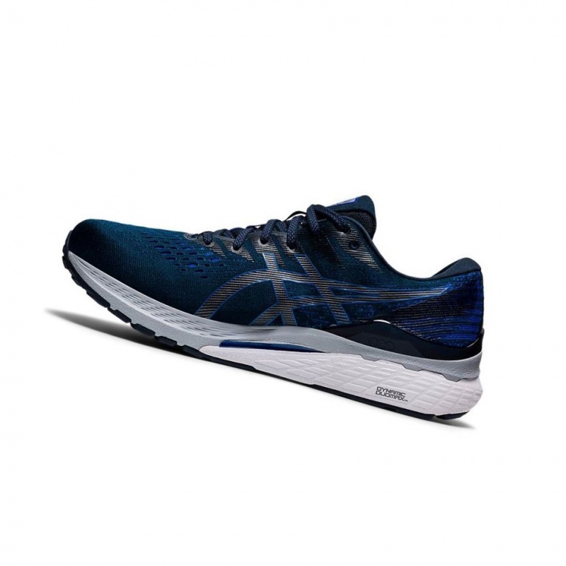 Chaussure Running Asics GEL-KAYANO 28 Larges Homme Bleu Marine | TMEU14280