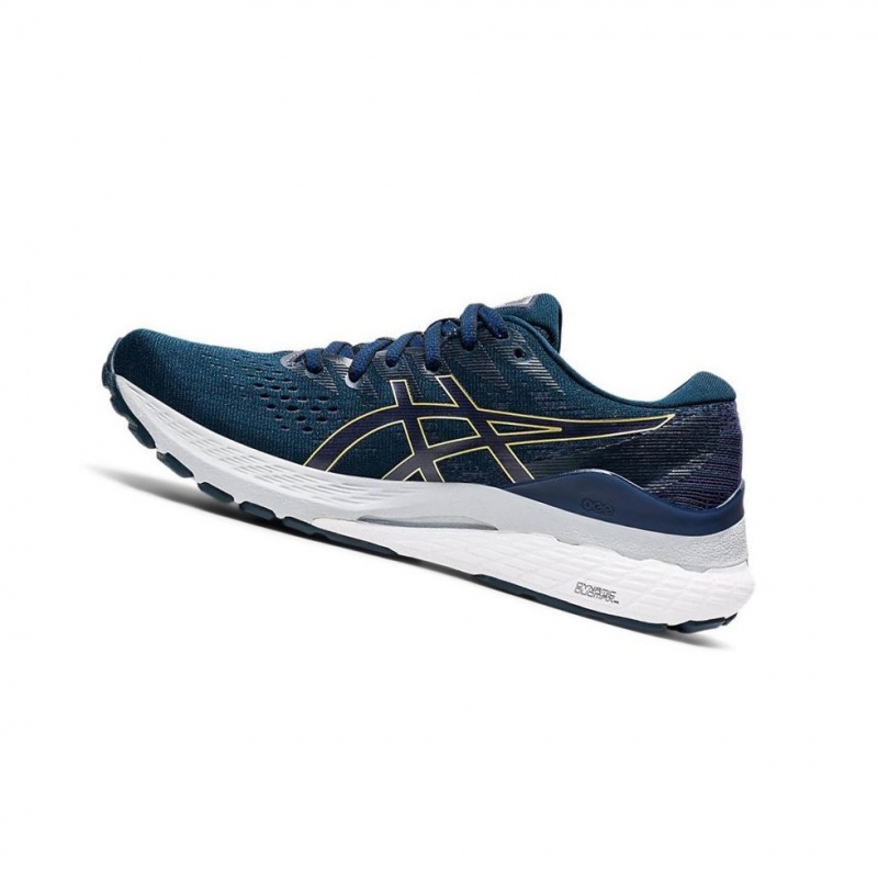 Chaussure Running Asics GEL-KAYANO 28 Larges Femme Bleu Marine | VCJL29571