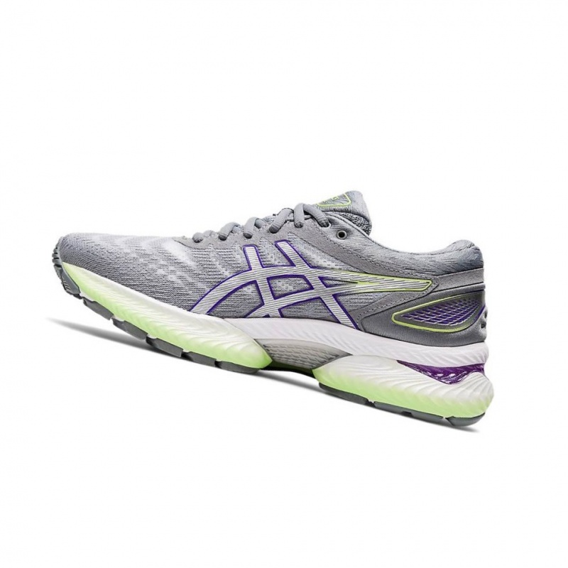 Chaussure Running Asics GEL-NIMBUS 22 Femme Grise | TMHO76894