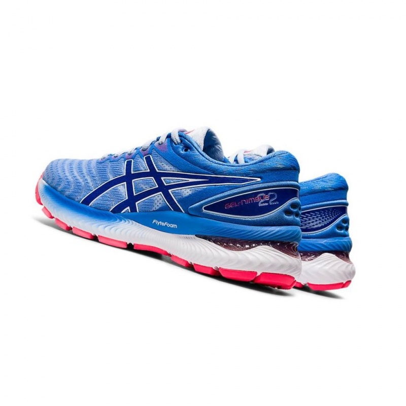 Chaussure Running Asics GEL-NIMBUS 22 Femme Bleu | NMXO73628