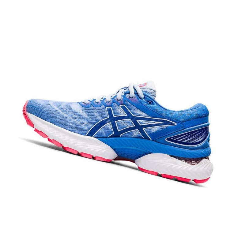 Chaussure Running Asics GEL-NIMBUS 22 Femme Bleu | NMXO73628