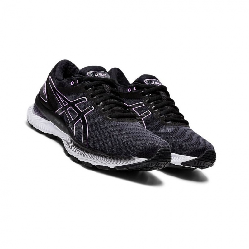 Chaussure Running Asics GEL-NIMBUS 22 Femme Noir | FETH89265