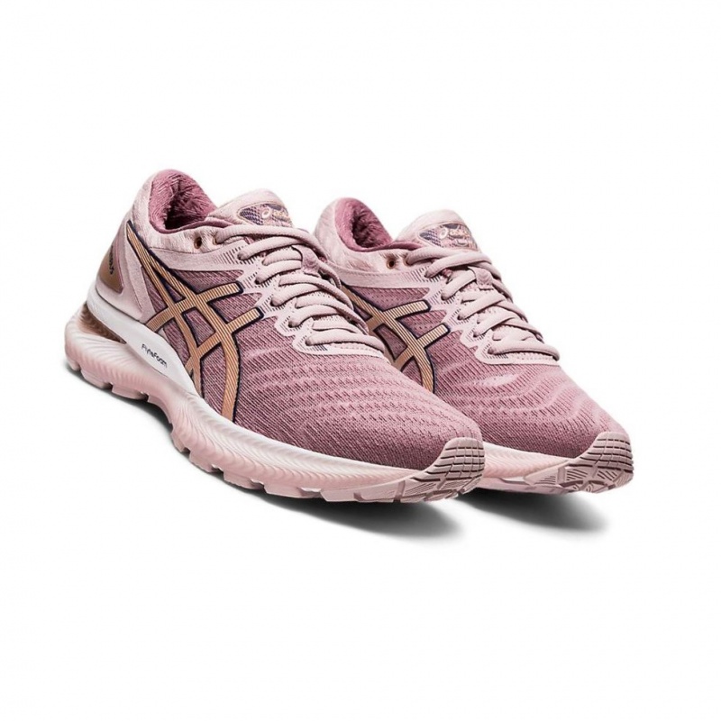 Chaussure Running Asics GEL-NIMBUS 22 Femme Rose | HGVD35410