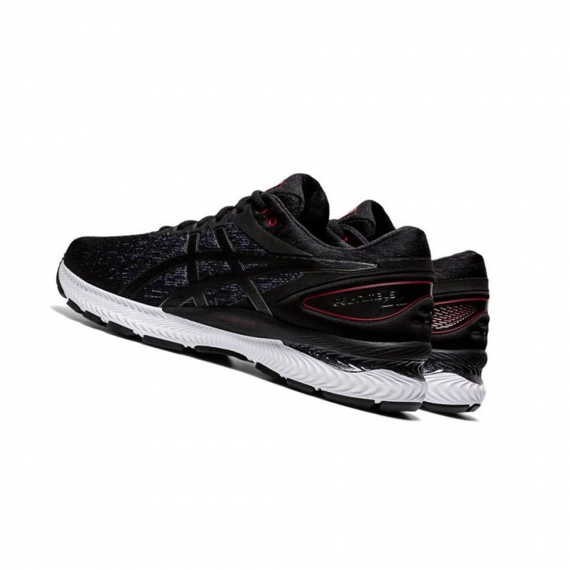 Chaussure Running Asics GEL-NIMBUS 22 Knit Homme Noir | WYZG35417