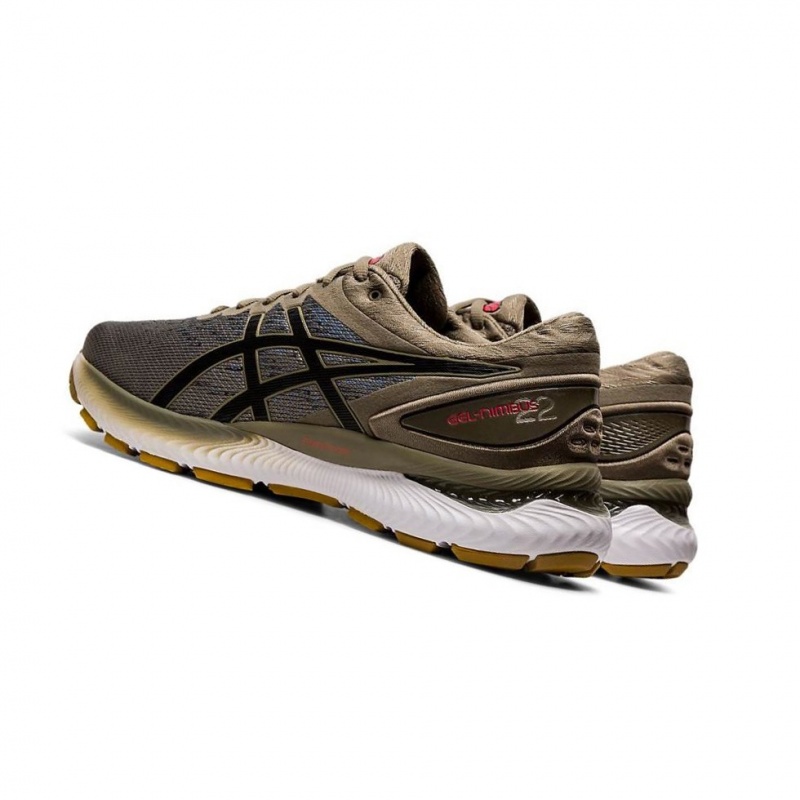 Chaussure Running Asics GEL-NIMBUS 22 Knit Homme Marron | DNLI78120