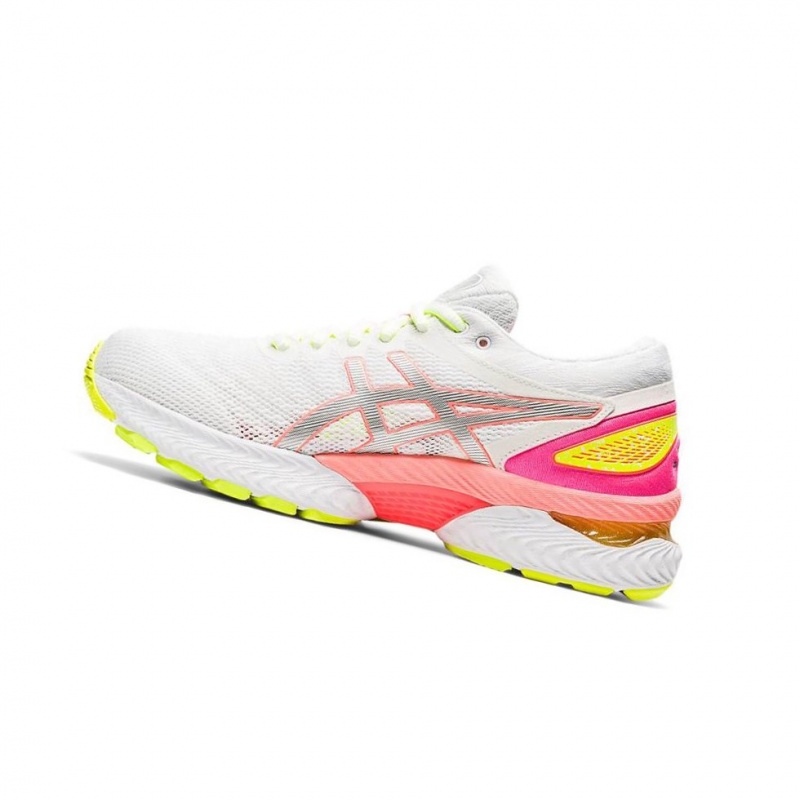 Chaussure Running Asics GEL-NIMBUS 22 LITE-SHOW Femme Blanche | UERK28547