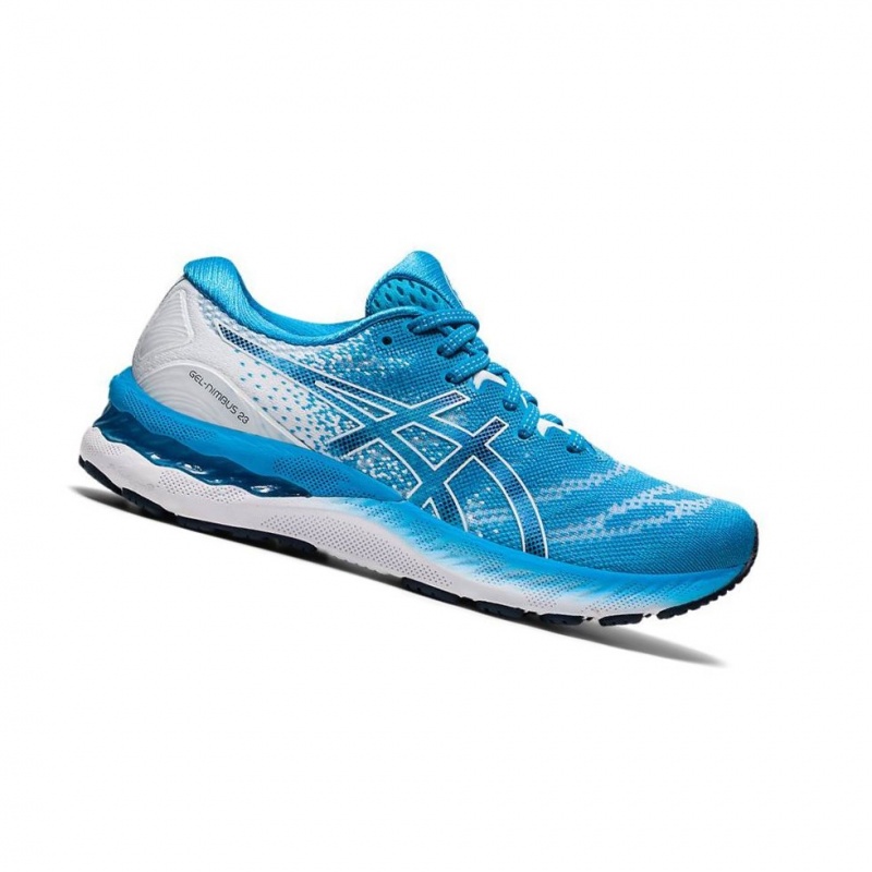 Chaussure Running Asics GEL-NIMBUS 23 Femme Bleu | GXQJ04789