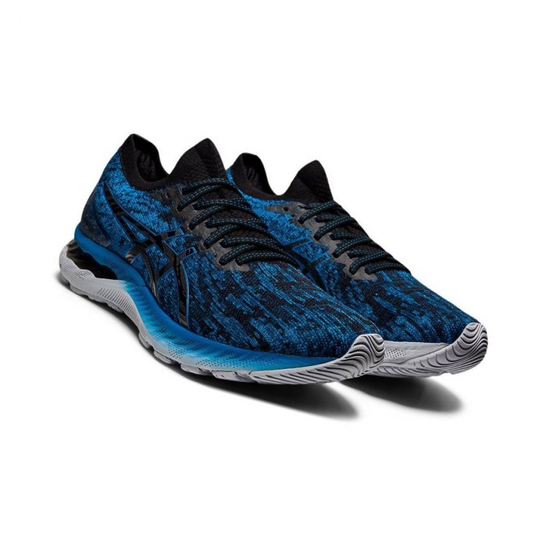 Chaussure Running Asics GEL-NIMBUS 23 Knit Homme Bleu | QYRS57401